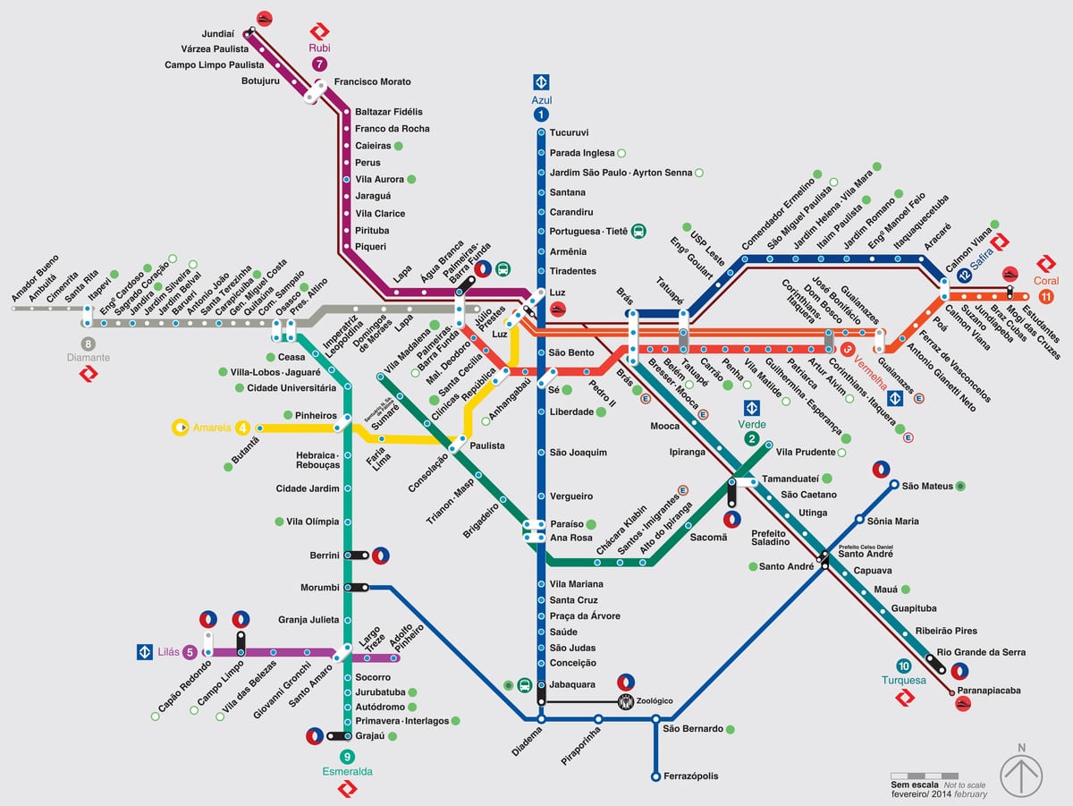 metro karte Sao Paulo