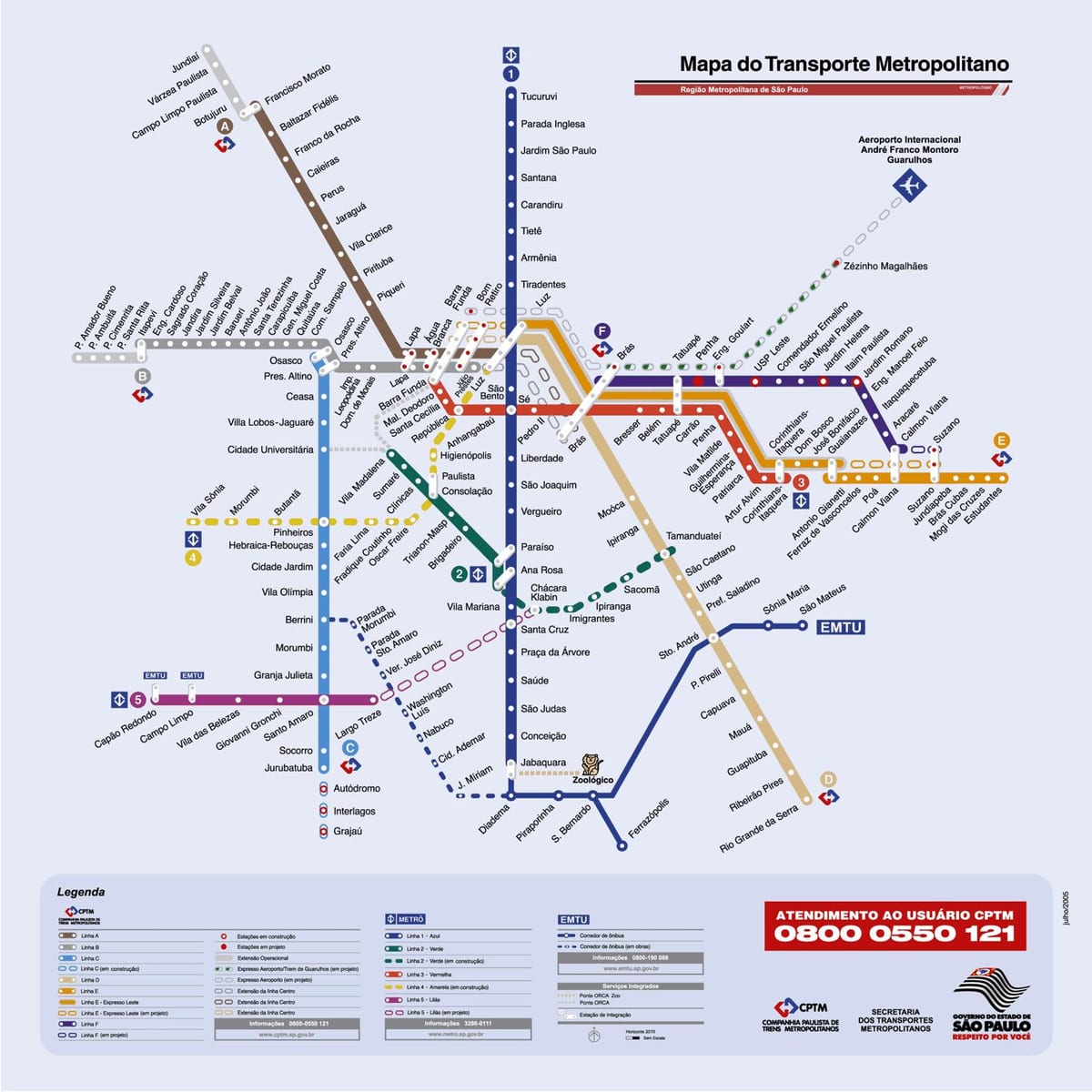 Sanpaulu autobusu karte