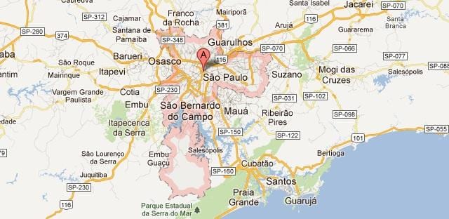 google kartes Sao Paulo