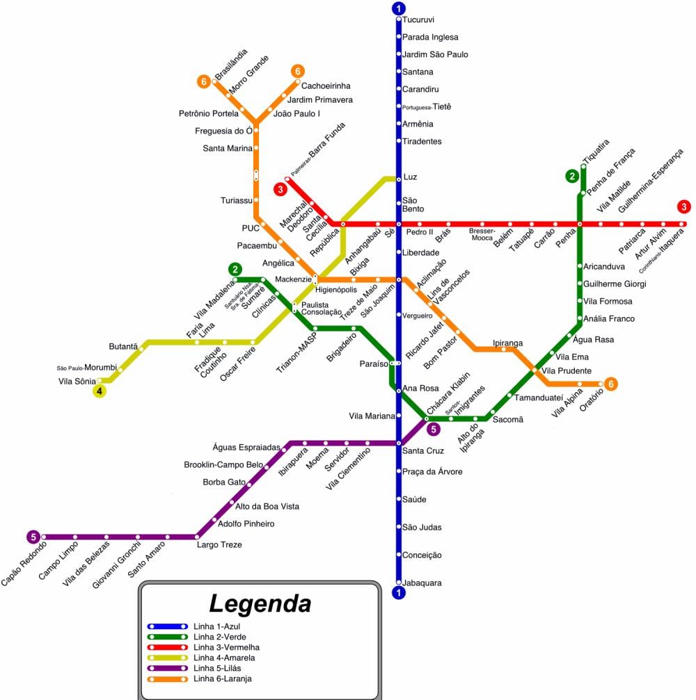Sao Paulo metro kartes pdf