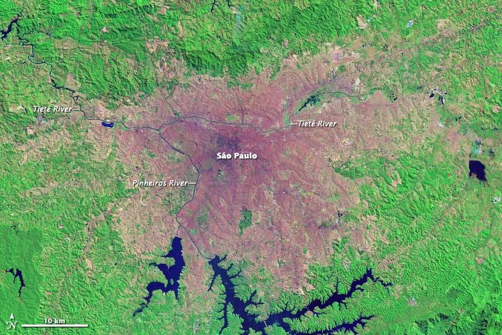 Sanpaulu, topogrāfiskās kartes,