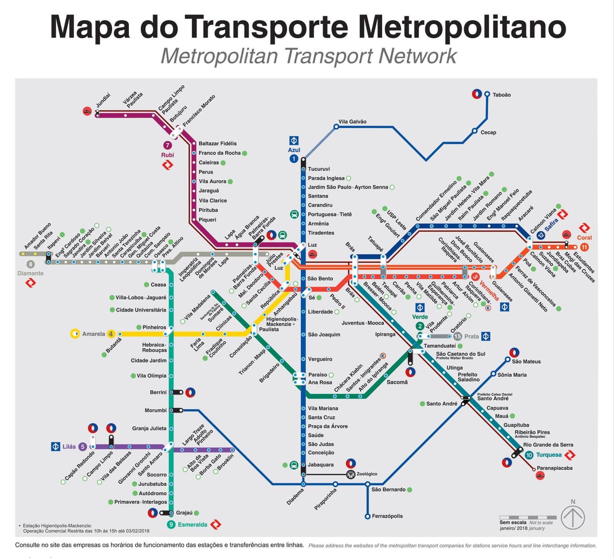 Sanpaulu transporta karti