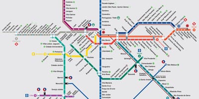 Metro karte Sao Paulo