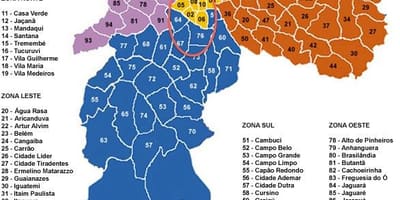 Sanpaulu pašvaldības karte